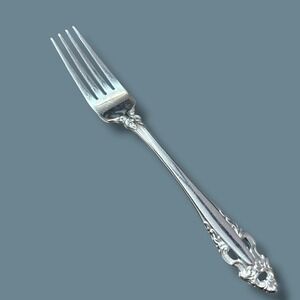 Gorham Stainless Pierced Baroque 7.5in Dinner Fork Ornate Scroll